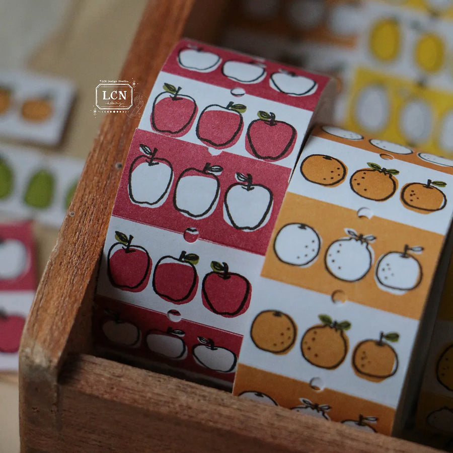 LCN label stickers - Lemon / Tangerine / Pear / Apple