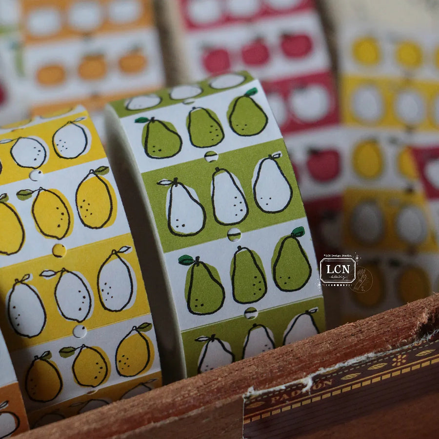 LCN label stickers - Lemon / Tangerine / Pear / Apple
