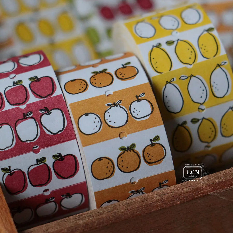 LCN label stickers - Lemon / Tangerine / Pear / Apple