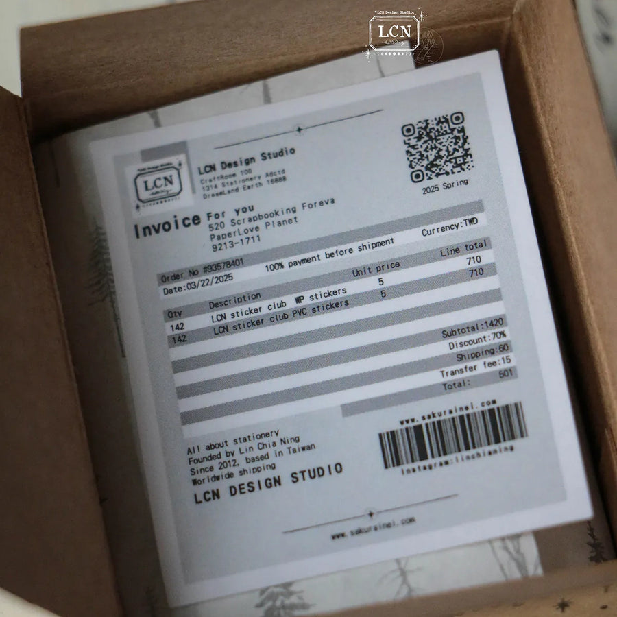 LCN Sticker club : A box full of joy sticker set