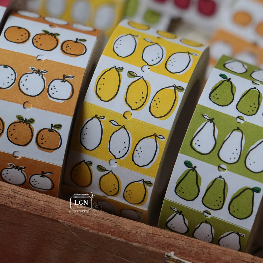 LCN label stickers - Lemon / Tangerine / Pear / Apple
