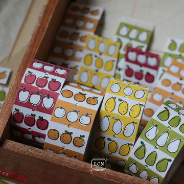 LCN label stickers - Lemon / Tangerine / Pear / Apple