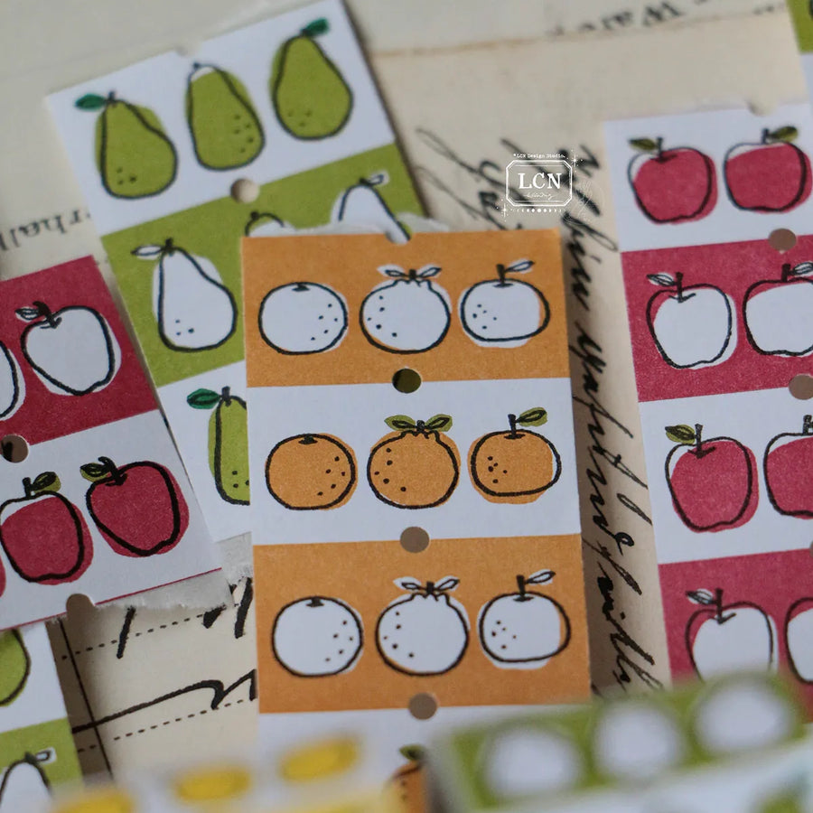 LCN label stickers - Lemon / Tangerine / Pear / Apple