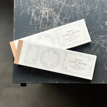 Oeda letterpress 3pattern label book Noble [Lavender & Sage]