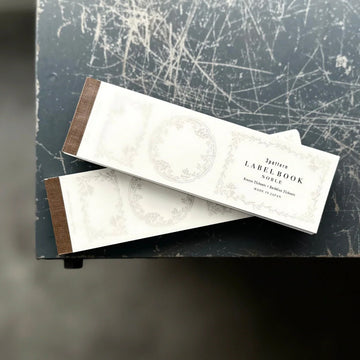 Oeda letterpress 3pattern label book Noble【Bronze & Dark Blue】