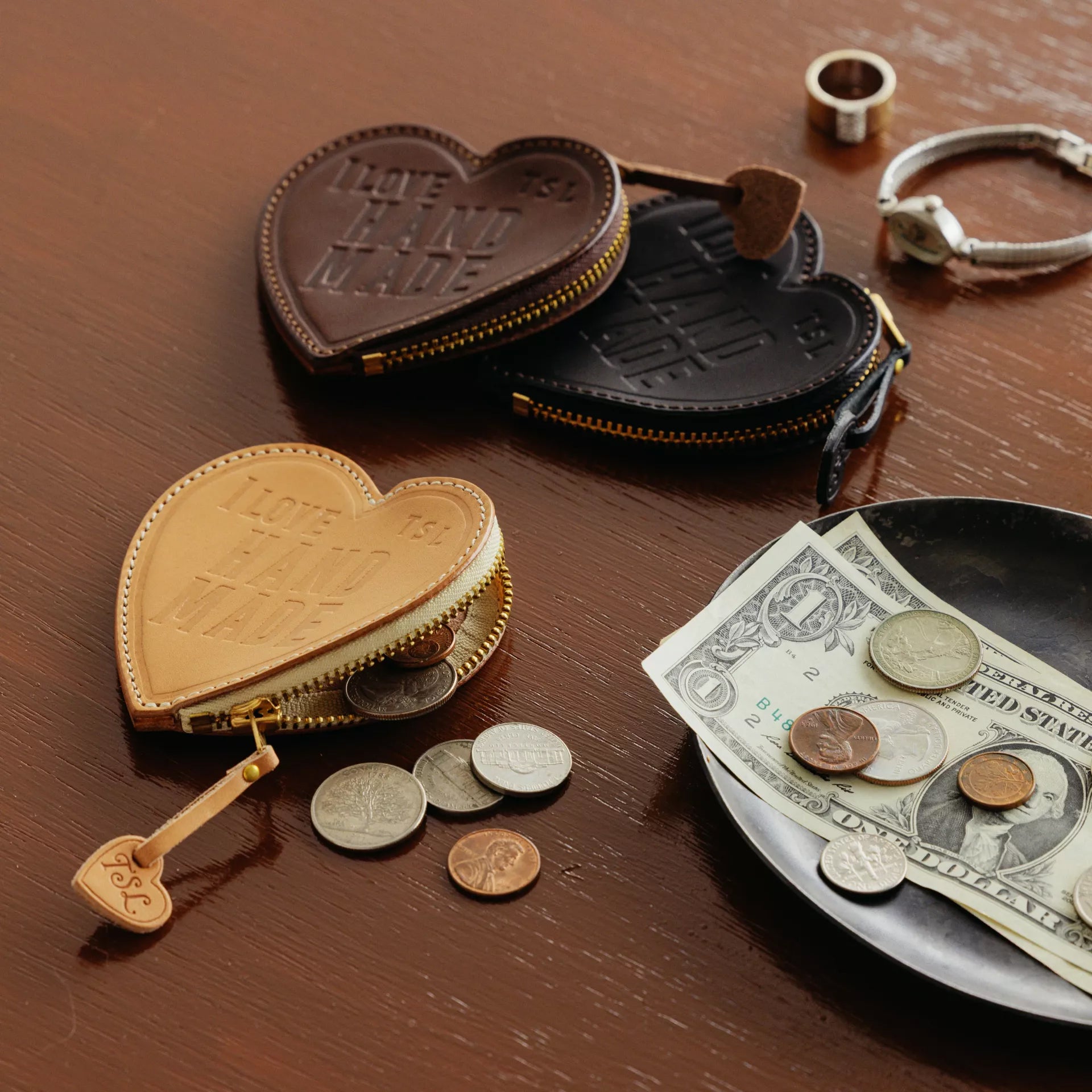 The Superior Labor I LOVE HANDMADE leather coin case – journalpages