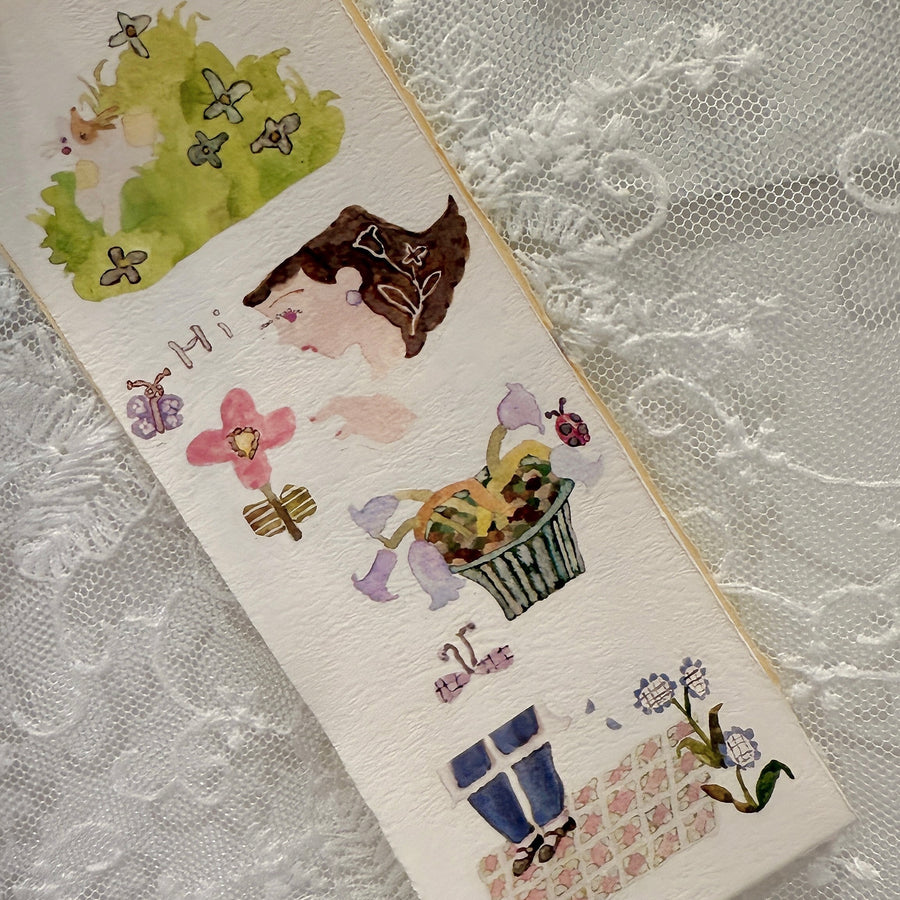 Misshoegg The Garden in the Corner print on stickers (2/sheet)