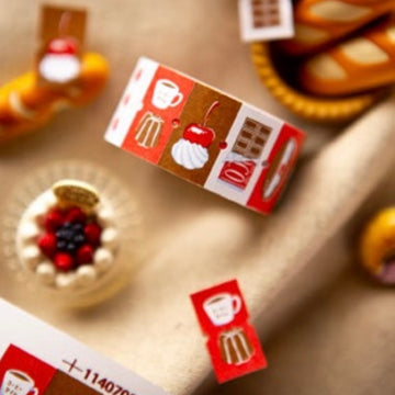(Pre - order)OURS Afternoon tea time label sticker roll