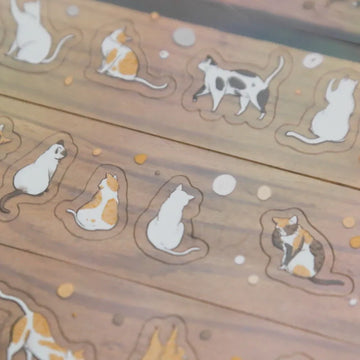 Modaizhi Meow Meow Meow Die-cut Pet Tape