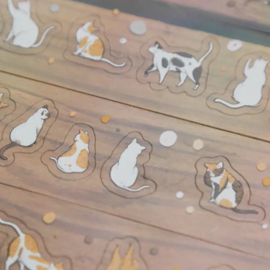 Modaizhi Meow Meow Meow Die-cut Pet Tape