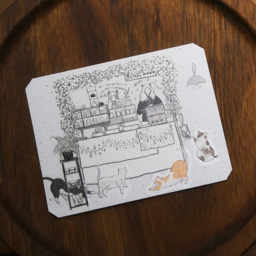 Modaizhi Meow Meow Meow Die-cut Pet Tape