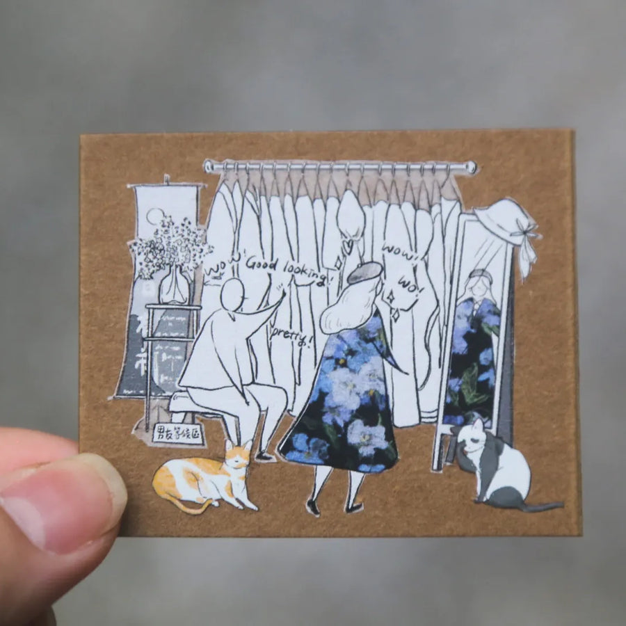 Modaizhi Meow Meow Meow Die-cut Pet Tape