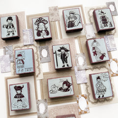 Hanen studio x Kaia "Freckles girl II " series rubber stamps