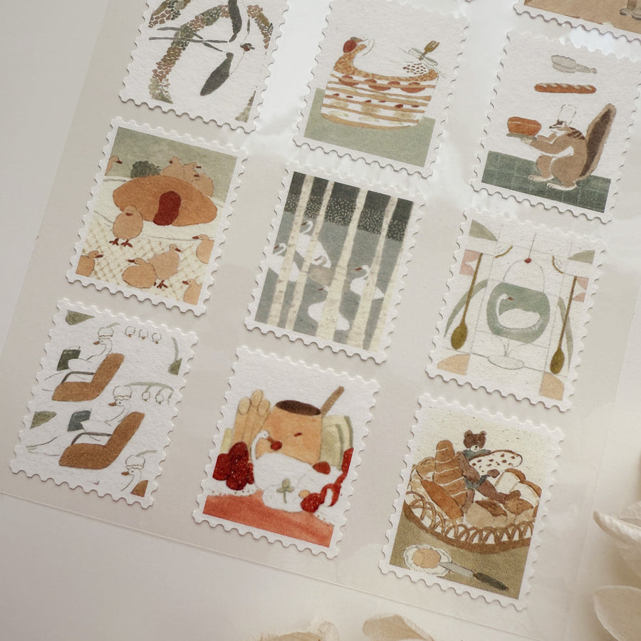 Shoichiro Tobimatsu Postage Stamp sticker