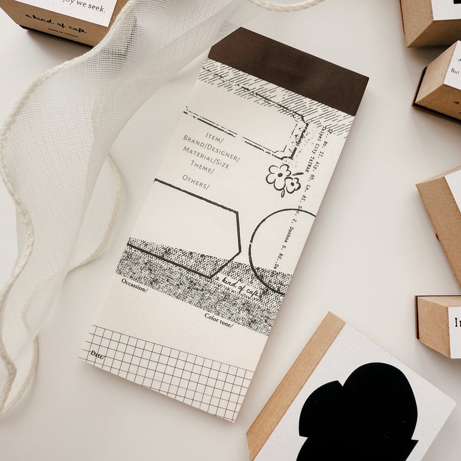 A kind of café 什物 Illustrated Mini Book Double-Split Notepad Notepad