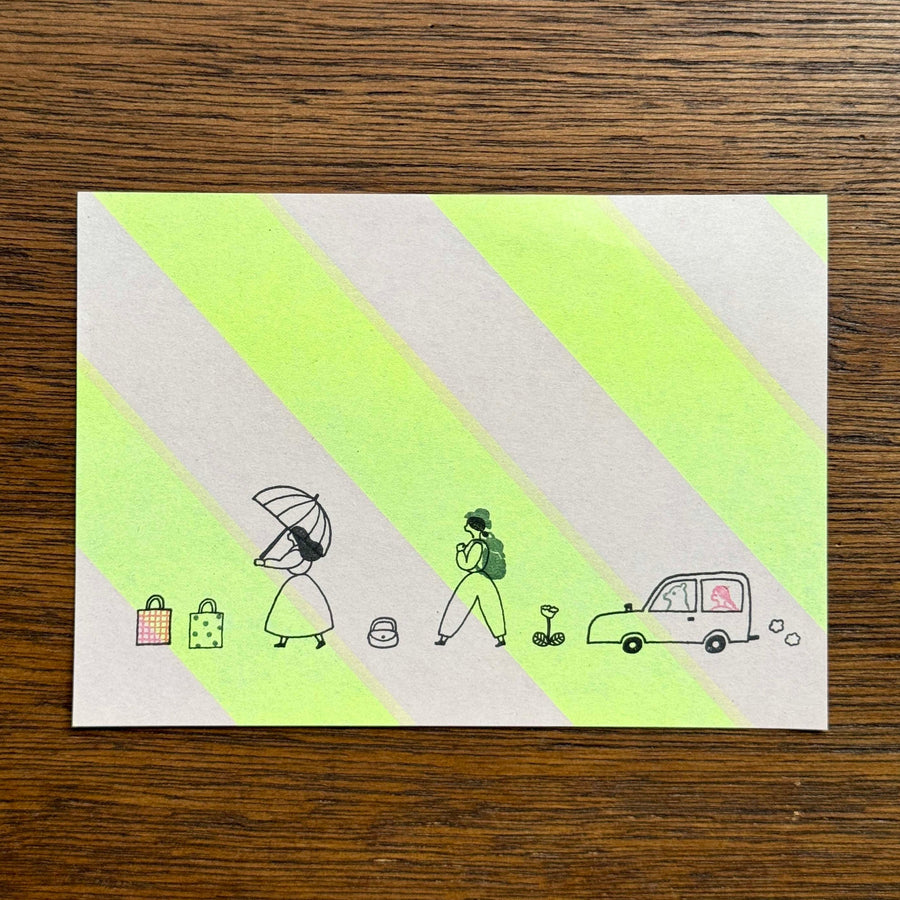 Mizushima x necktie JIZAI Clear Stamp - Outing