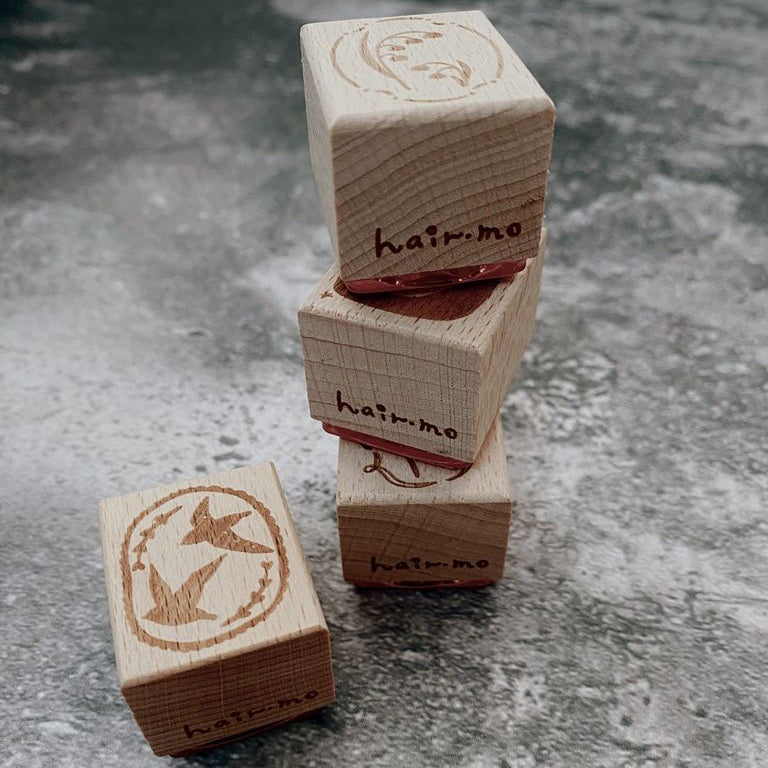 Hair.mo ~ Flower Appearance Candy Wooden rubber stamps