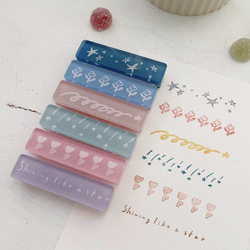 Hair.mo ~ Flower Appearance Candy Acrylic rubber stamps