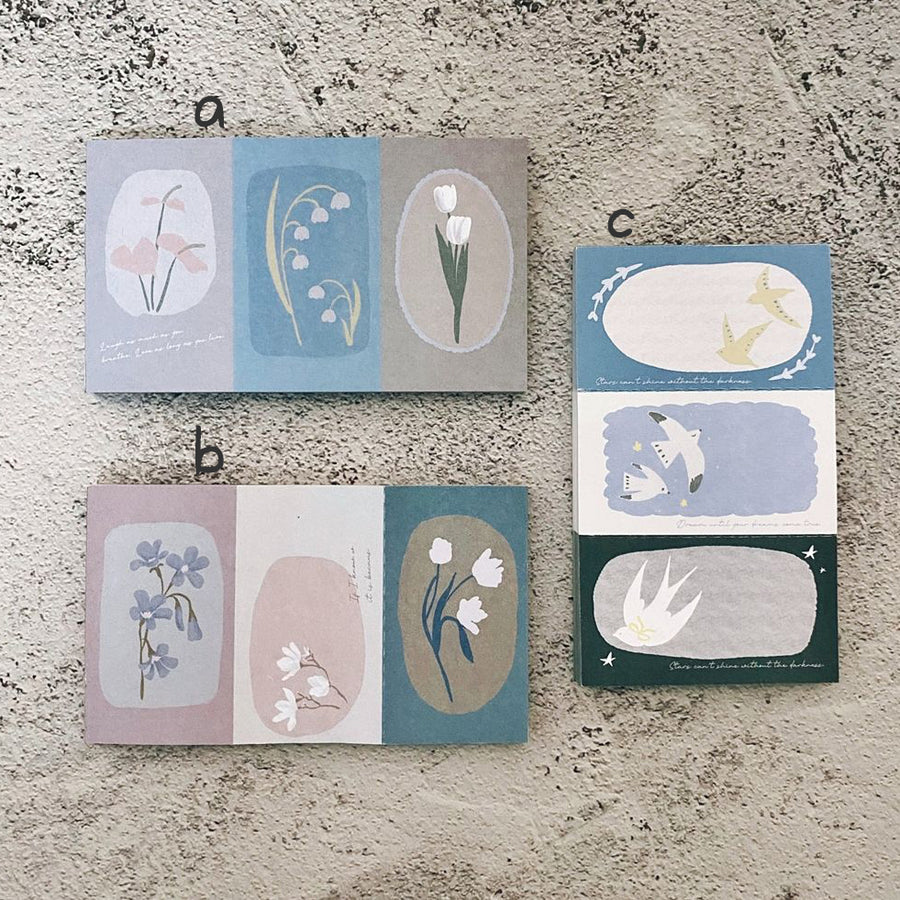Hair.mo Flower appearance note paper