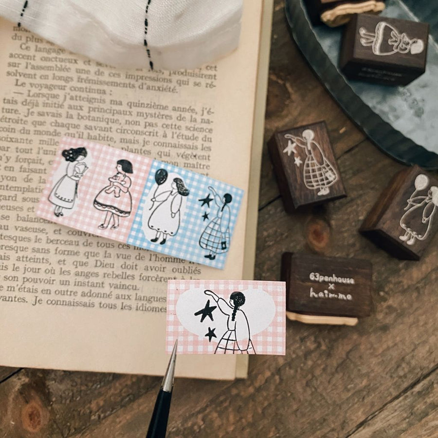63penhouse x hairmo ~ Petite romance rubber stamps