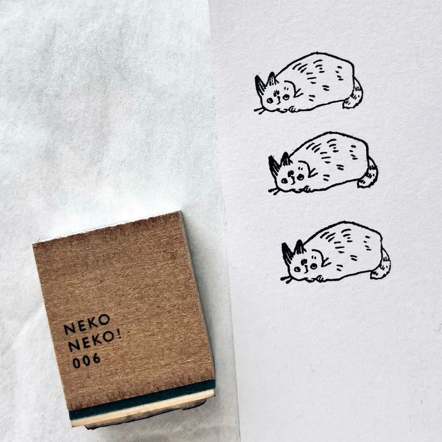 somesortoffern NEKO NEKO! Little black cat rubber stamps