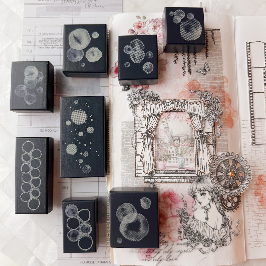 Journal pages rubber stamps - Dreamy bubble