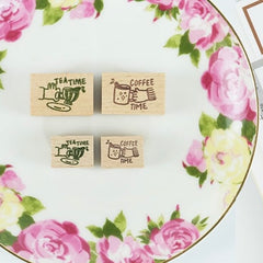 Kurukynki ”Tea & Coffee“ rubber stamps