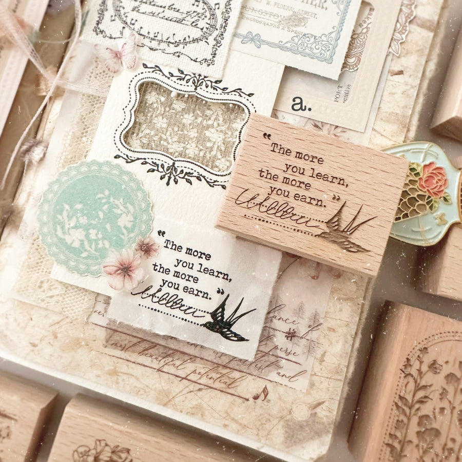 Journal Pages rubber stamp - Rhythm of Life