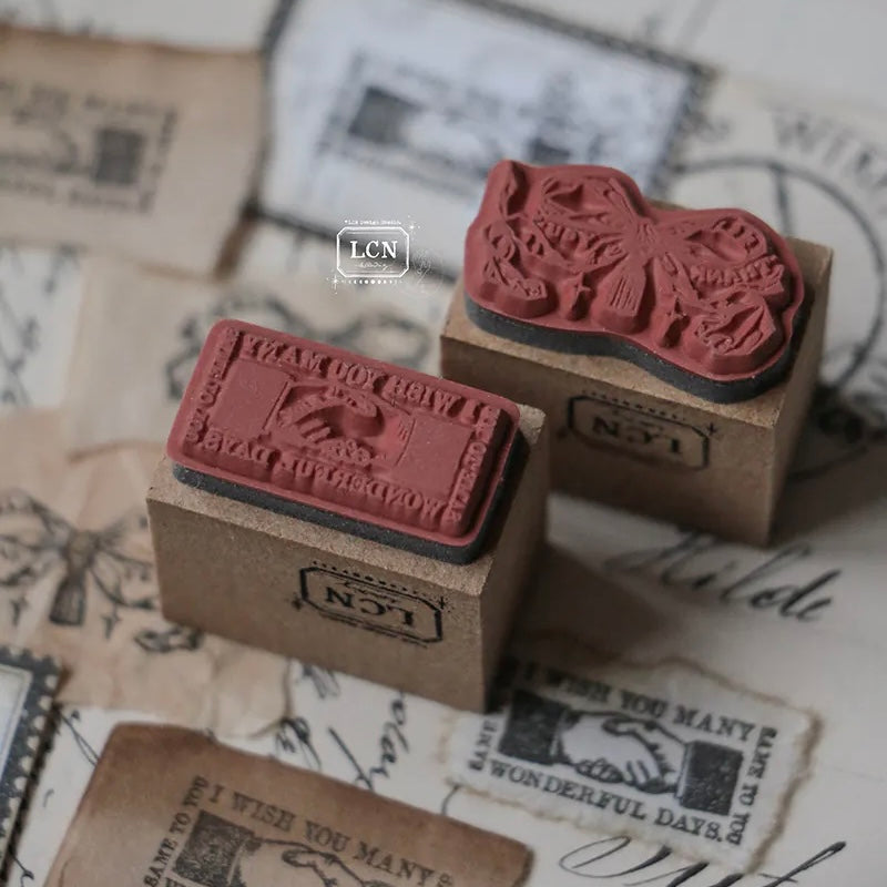 LCN rubber stamp set - appreciation / in the sky