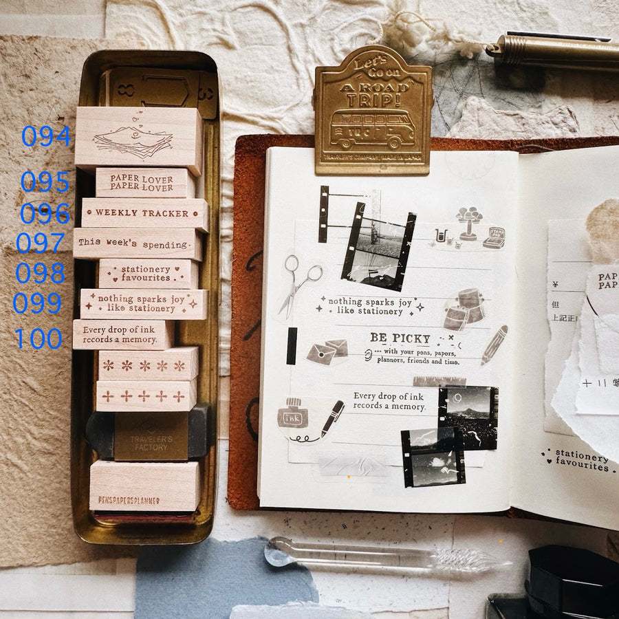 Penspapersplanner rubber Stamps - Series 8 - Part A (094 - 107)