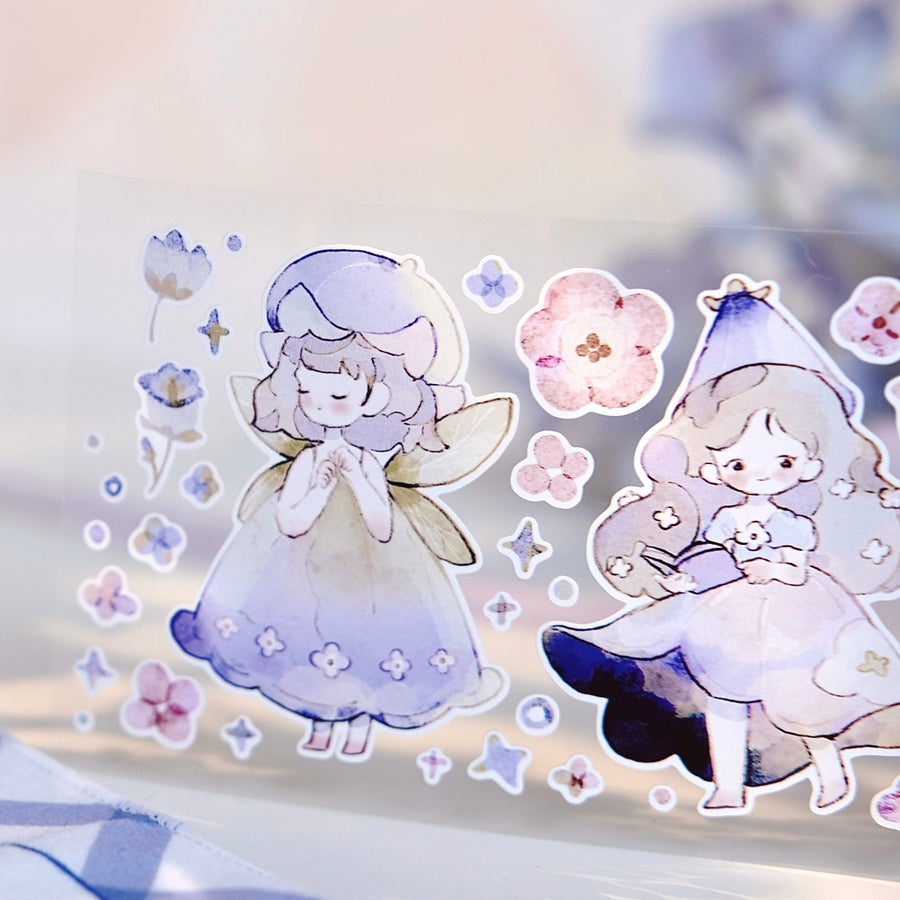 Freckles Tea Vol. 4 little flower fairy galaxy foil sticker roll