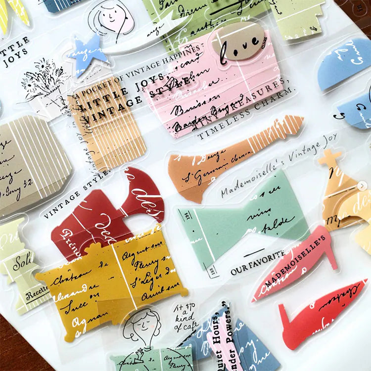 A kind of café 什物 Mademoiselle’s vintage joy Kissing-Cut PET