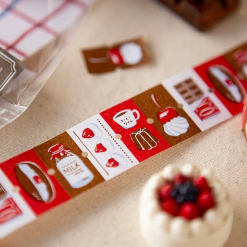 (Pre - order)OURS Afternoon tea time label sticker roll