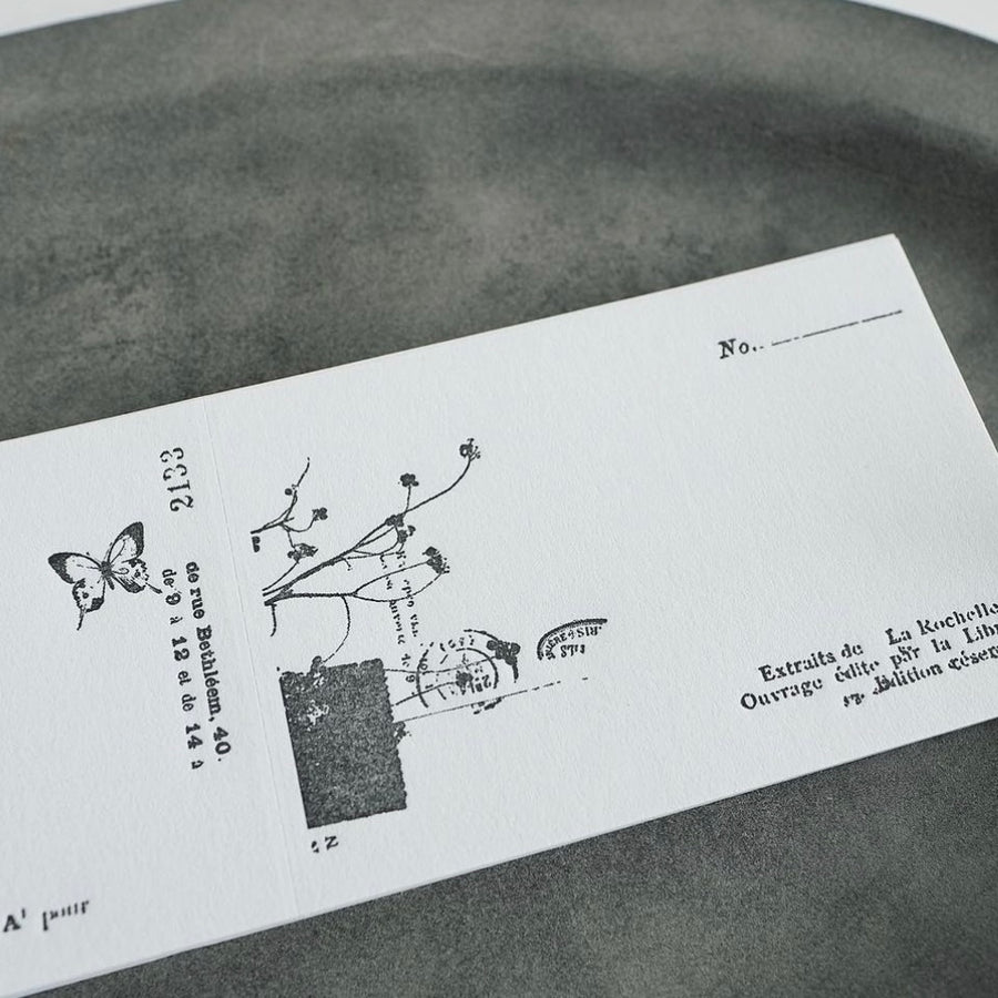 YOHAKUヨハク letterpress Memo Pad - Nostalgy (M-131 & M-134)