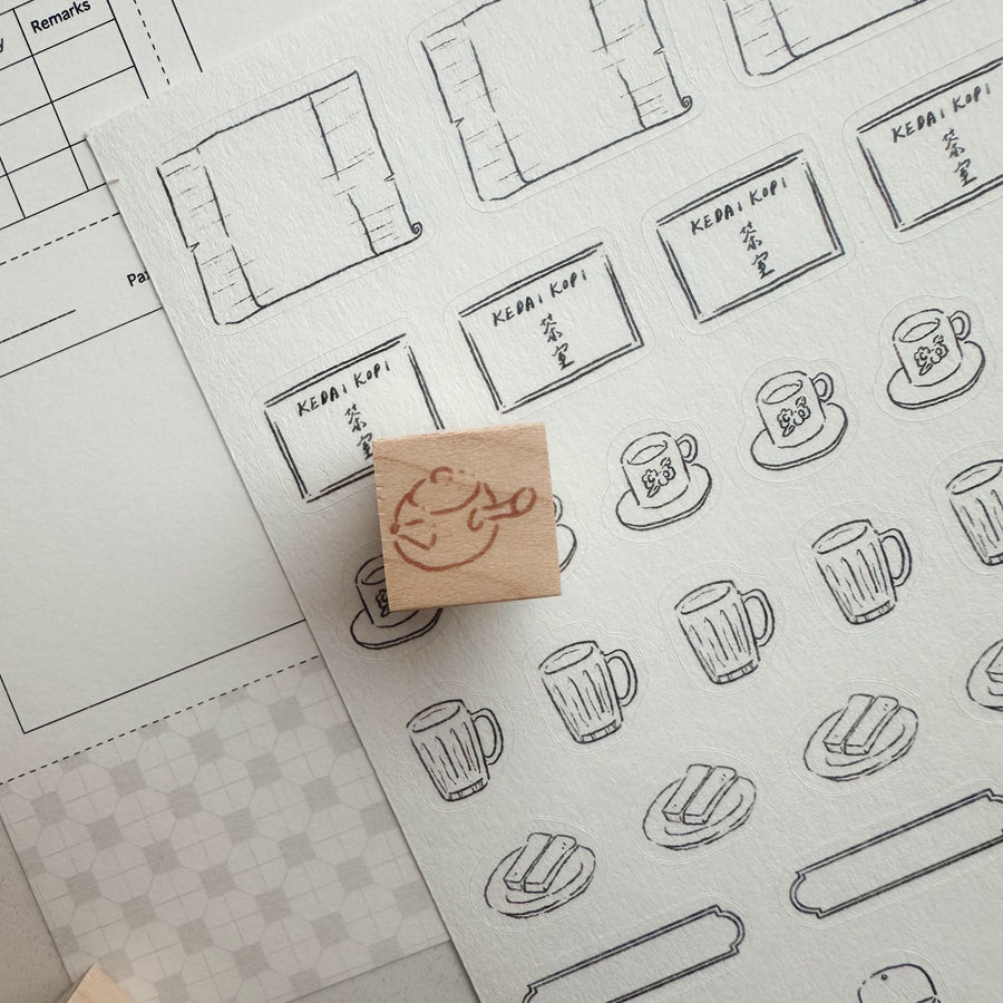 wenyea's illustration rubber stamps - It’s Matcha