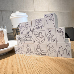 Maki_maki child daily rubber stamp