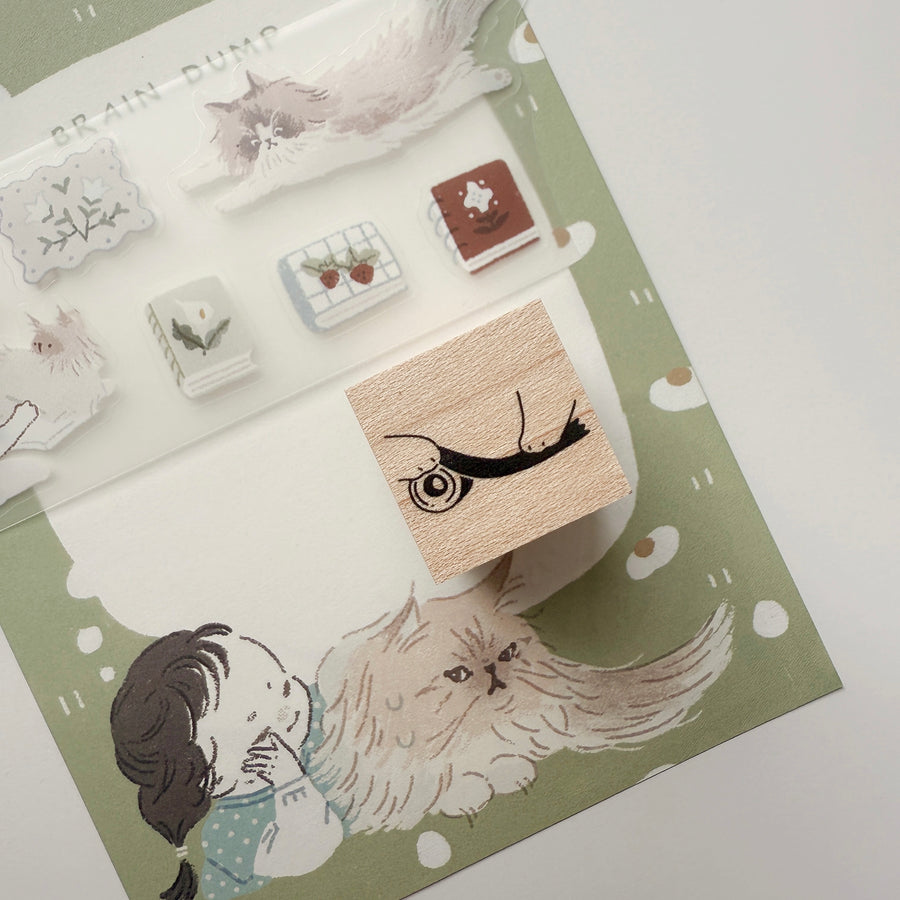 Lazy home - cat’s paws rubber stamps