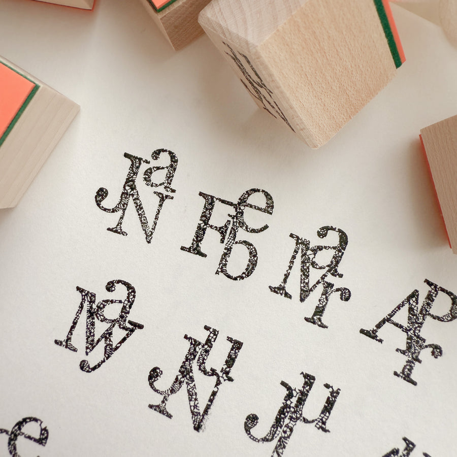 Journal pages rubber stamp set - month whispers