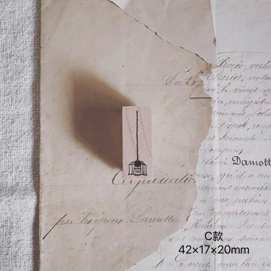 Penny.FEI rubber stamps - vintage lights