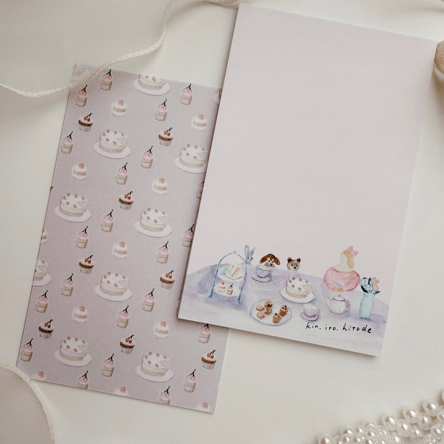 Kin.iro.hitode notepad - Tea Party and Little Guests