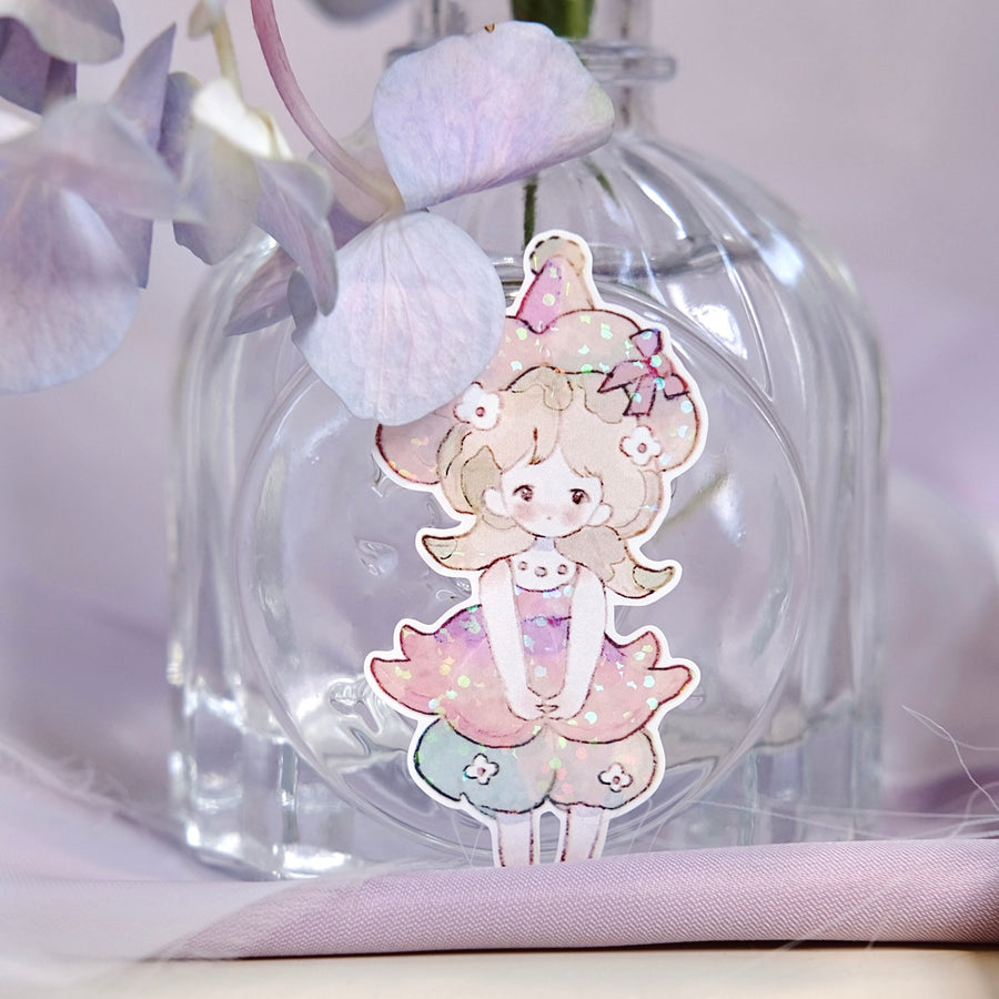 Freckles Tea Vol. 4 little flower fairy galaxy foil sticker roll