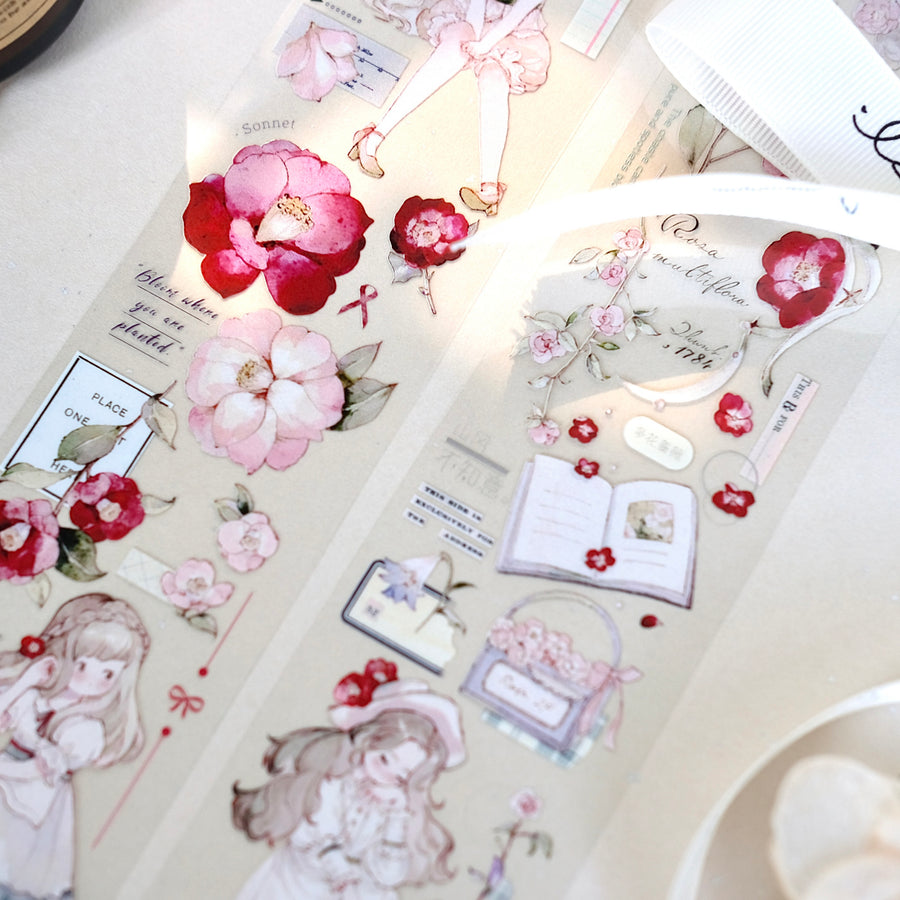 Freckles Tea Vol. 4 vivi’s Flower washi tape & pet tape