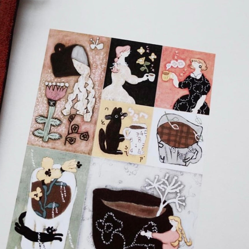 Misshoegg so much coffee matte stickers (2/sheet)