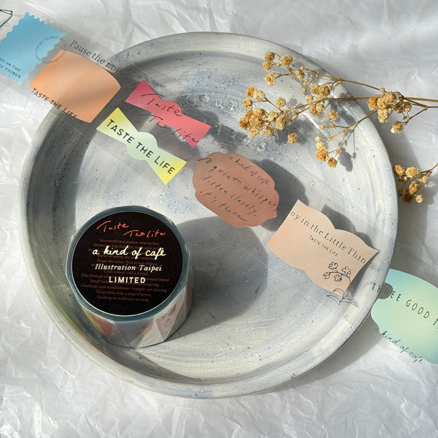 A kind of café 什物 Illustration Silver foil PET Tape - limited Taipei