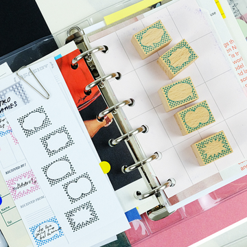 Kurukynki ”DAY TO DAY“ rubber stamps set - Retro Frame(Set of 5)
