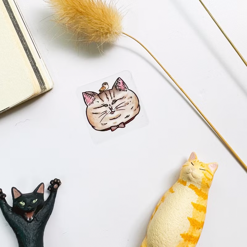 Shock MAMA Crystal Transfer Stickers - Cat Head