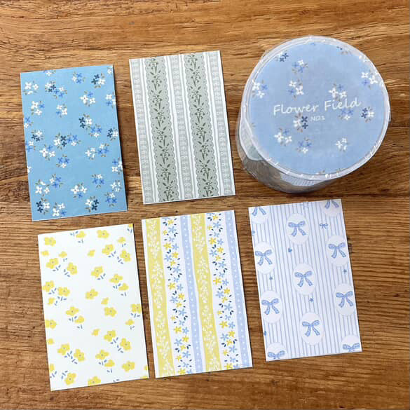 63penhouse x hairmo ~ flower field pre-cut paper tape