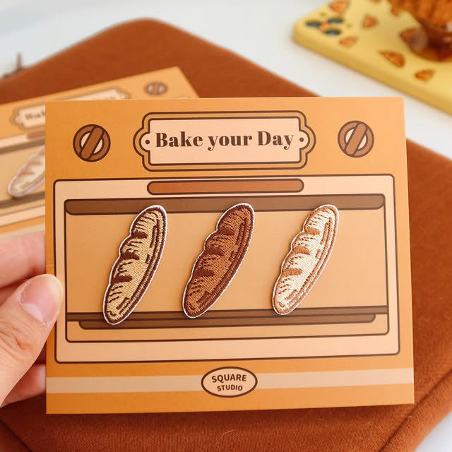 Square Studio Bake Your Day Embroidered Patch