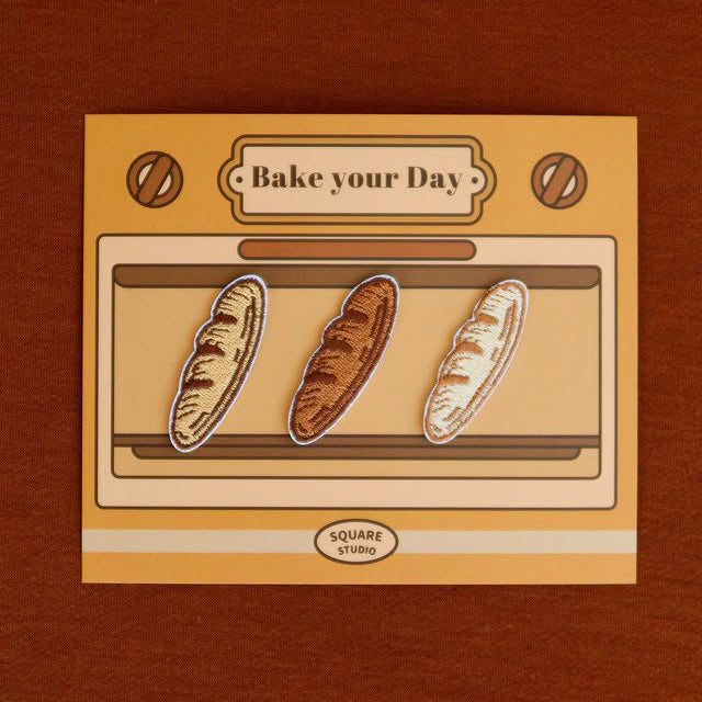 Square Studio Bake Your Day Embroidered Patch