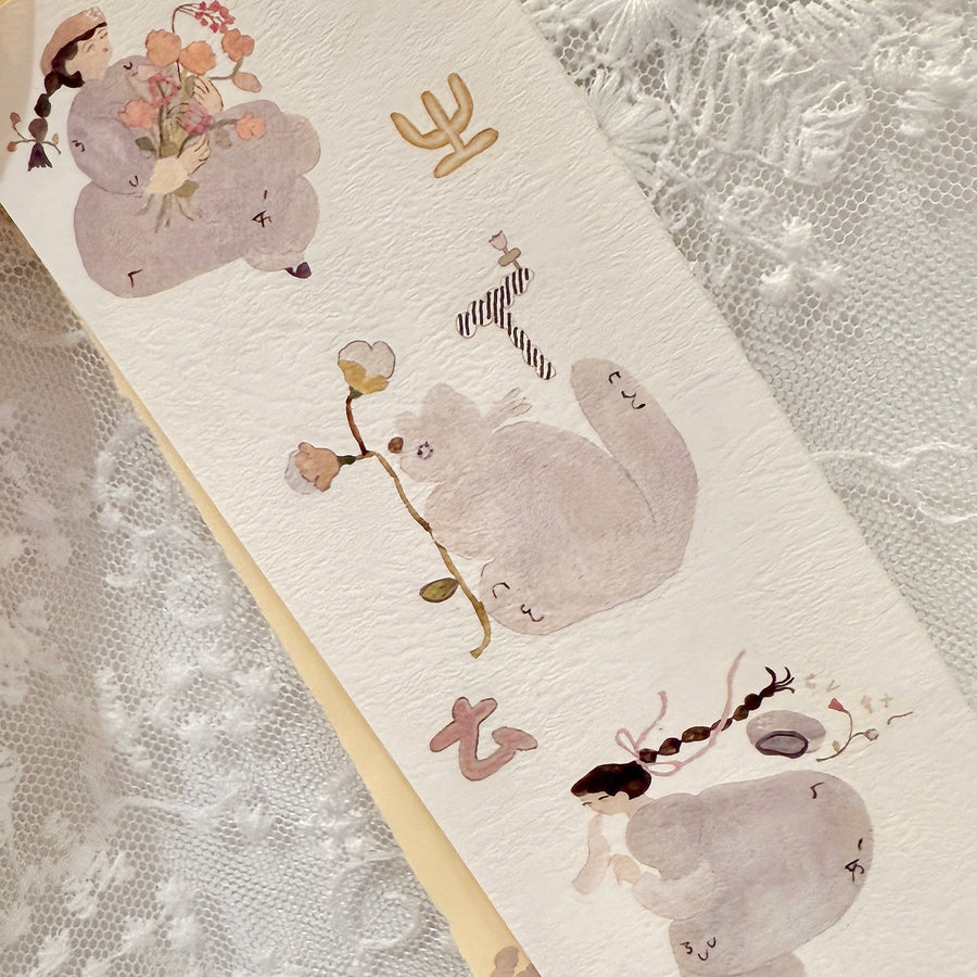 Misshoegg Phonetic Garden print on stickers (2/sheet)